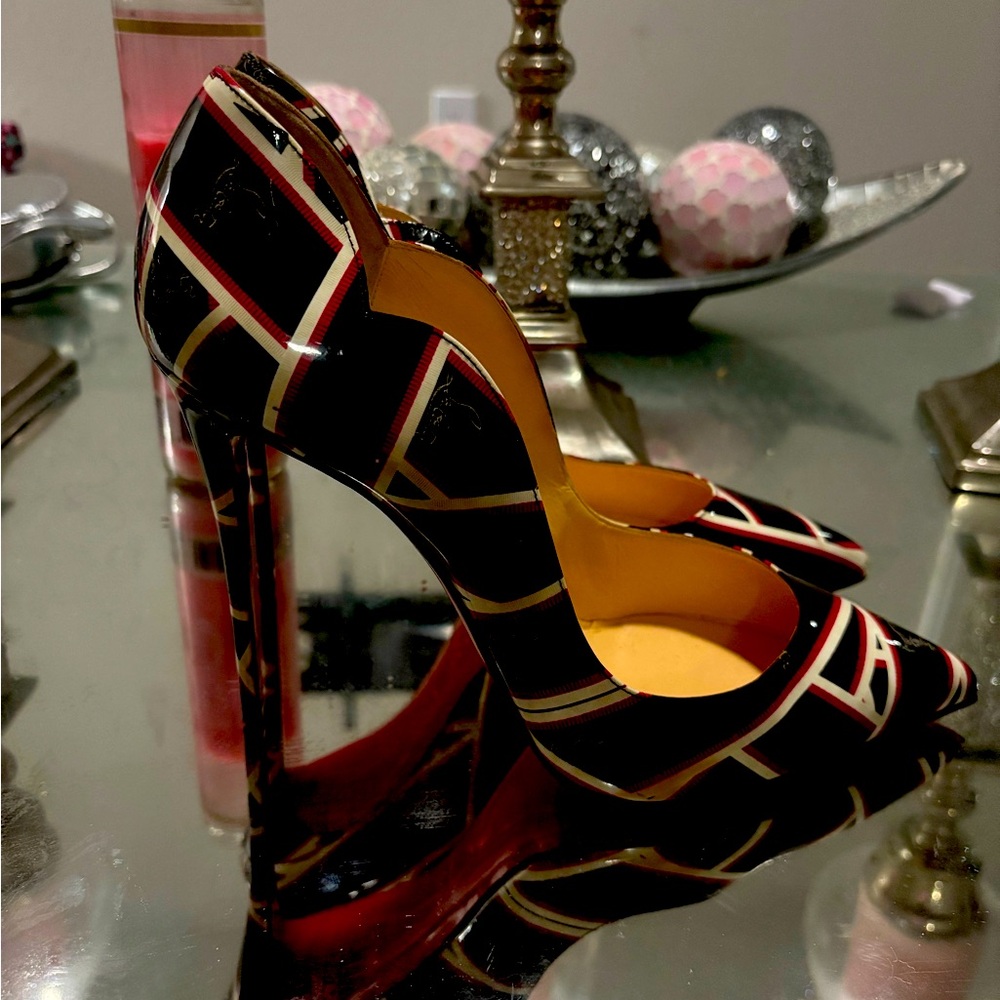 These are a very rare pair of Christian Louboutin that you will not see often.